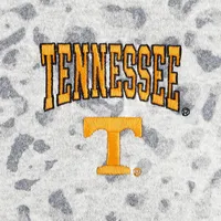 Women's Gameday Couture Heather Gray Tennessee Volunteers Leopard Quarter-Zip Sweatshirt