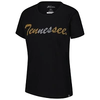 Women's Gameday Social  Black Tennessee Volunteers Hand Sewn Beaded Script T-Shirt