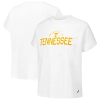 T-shirt blanc à revers roulés des Tennessee Volunteers de la Ligue féminine