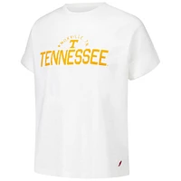 T-shirt blanc à revers roulés des Tennessee Volunteers de la Ligue féminine