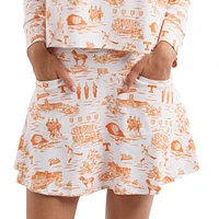 Women's Smith & Quinn White/Tennessee Orange Tennessee Volunteers Tailgate Collection Molly Skort