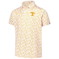 Youth Garb White Tennessee Volunteers Earnest Allover Print Polo