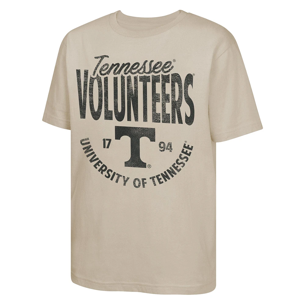 T-shirt Flash d'information des jeunes volontaires du Tennessee Tan
