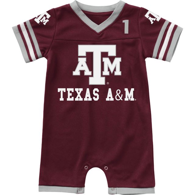 Barboteuse de football pour bébé Colosseum Bordeaux Texas A&M Aggies Bumpo