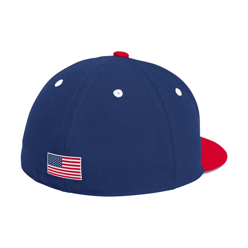 Men's adidas  Blue Texas A&M Aggies On-Field Fitted Baseball Hat