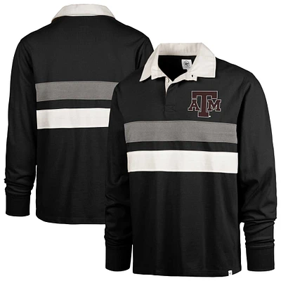 Polo de rugby à manches longues '47 Texas A&M Aggies Clubhouse Knox Thames pour hommes noir