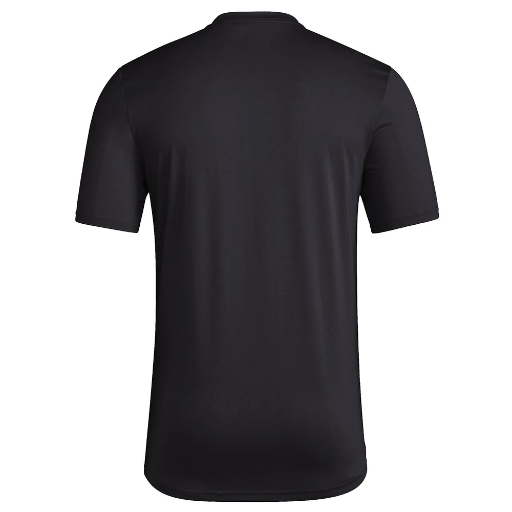 Men's adidas  Black Texas A&M Aggies Sideline Strategy Pregame T-Shirt