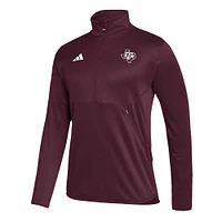 Men's adidas Maroon Texas A&M Aggies 2023 Sideline AEROREADY Half-Zip Top