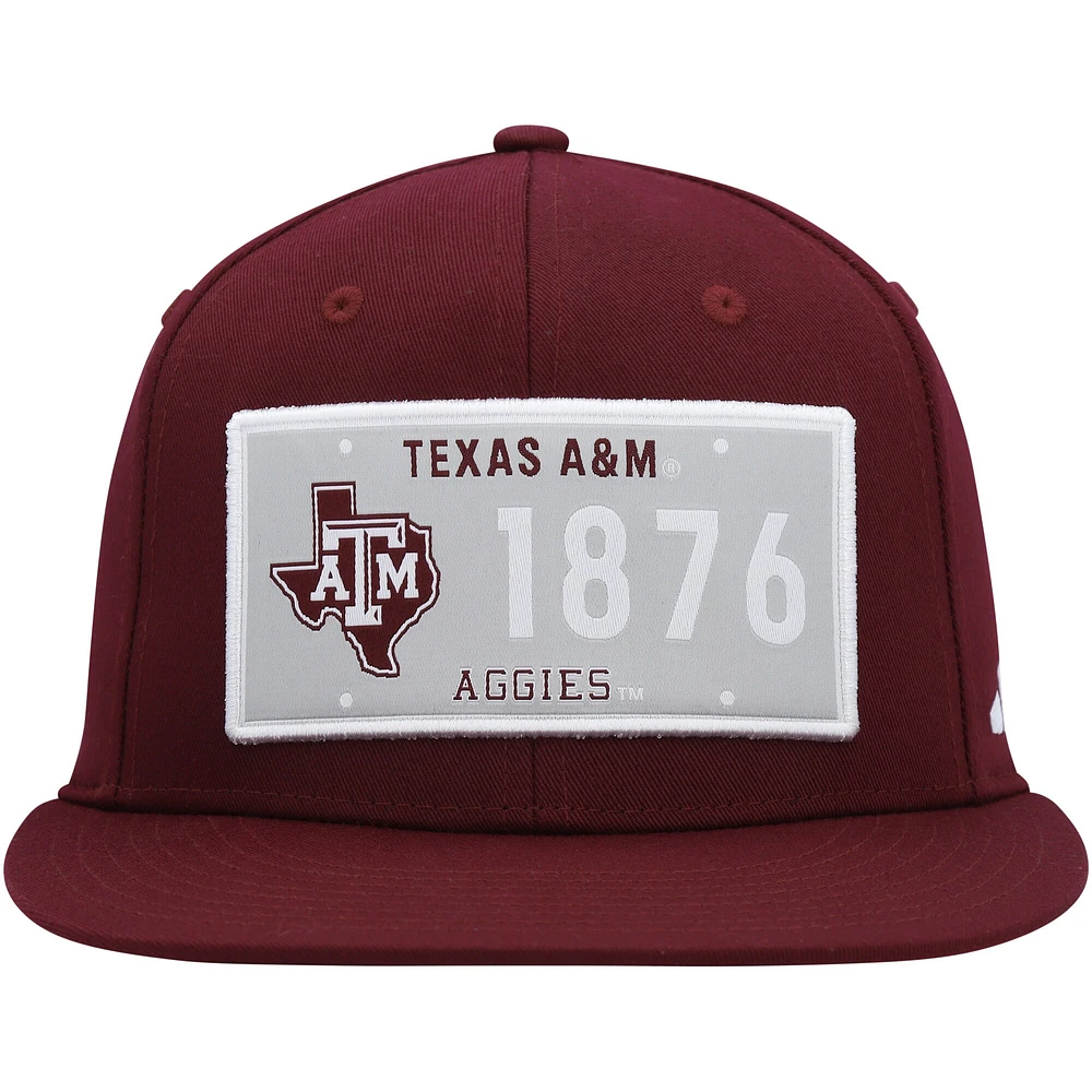 Men's adidas  Maroon Texas A&M Aggies Established Snapback Hat