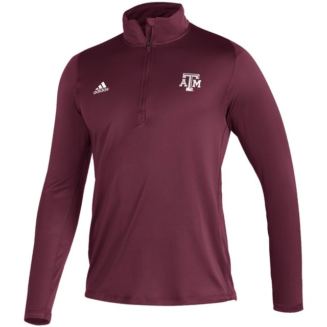 Veste adidas Texas A&M Aggies Freelift Sport Raglan Quarter-Zip Bordeaux pour homme