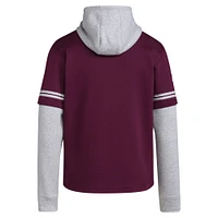 Men's adidas  Maroon Texas A&M Aggies Pullover Baseball Jersey Hoodie