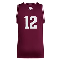 Men's adidas #12 Maroon Texas A&M Aggies Replica Swingman Jersey