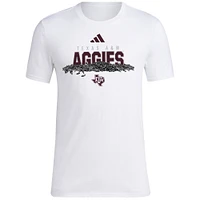 Men's adidas White Texas A&M Aggies Baseball Sunflower Seeds T-Shirt