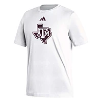 Men's adidas White Texas A&M Aggies Logo Fresh T-Shirt