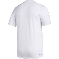 Men's adidas White Texas A&M Aggies Military Appreciation Pregame AEROREADY T-Shirt
