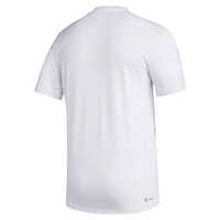 Men's adidas White Texas A&M Aggies Primary Locker Logo Pre-Game AEROREADY T-Shirt