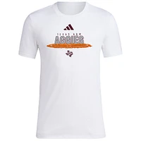 Men's adidas White Texas A&M Aggies Softball Pitcher's Circle T-Shirt