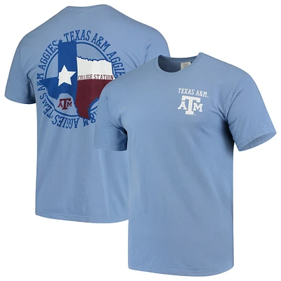 T-shirt bleu Texas A&M Aggies Flag Local Comfort Color pour homme