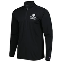 Men's Champion Black Texas A&M Aggies Textured Quarter-Zip Jacket