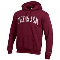 Men's Champion  Maroon Texas A&M Aggies Basic Arch Fleece Pullover Hoodie