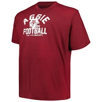 Men's Champion Maroon Texas A&M Aggies Big & Tall Football Helmet T-Shirt
