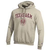 Men's Champion Oatmeal Texas A&M Aggies 12th Man Pullover Hoodie