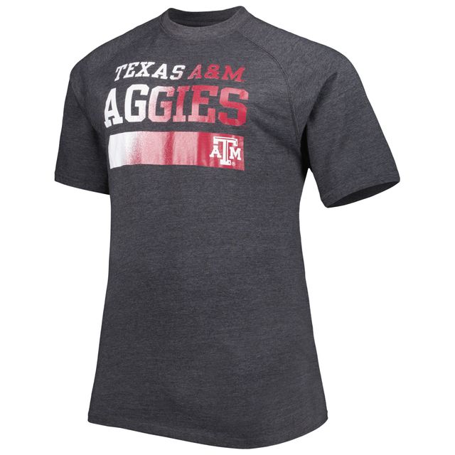 T-shirt raglan anthracite Texas A&M Aggies Big & Tall pour homme