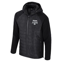 Men's Colosseum  Black Texas A&M Aggies Block The Sun Full-Zip Hoodie Jacket