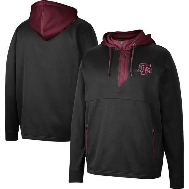 Sweat à capuche noir Colosseum Texas A&M Aggies Luge 3.0 pour homme