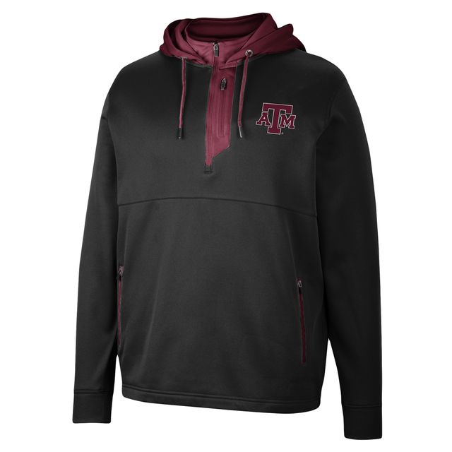 Sweat à capuche noir Colosseum Texas A&M Aggies Luge 3.0 pour homme