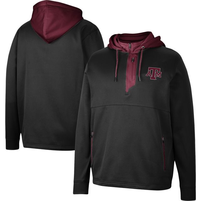 Sweat à capuche noir Colosseum Texas A&M Aggies Luge 3.0 pour homme