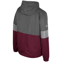 Men's Colosseum Charcoal Texas A&M Aggies Miles Full-Zip Jacket