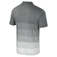 Men's Colosseum Gray Texas A&M Aggies Striped Mesh Polo