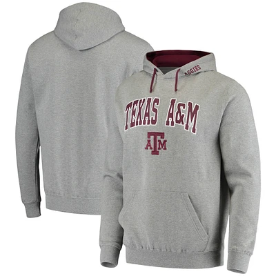 Sweat à capuche Colosseum gris chiné Texas A&M Aggies Arch & Logo 2.0 pour homme