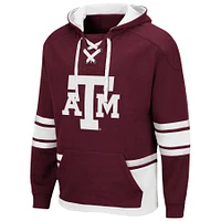 Men's Colosseum Maroon Texas A&M Aggies Lace Up 3.0 Pullover Hoodie