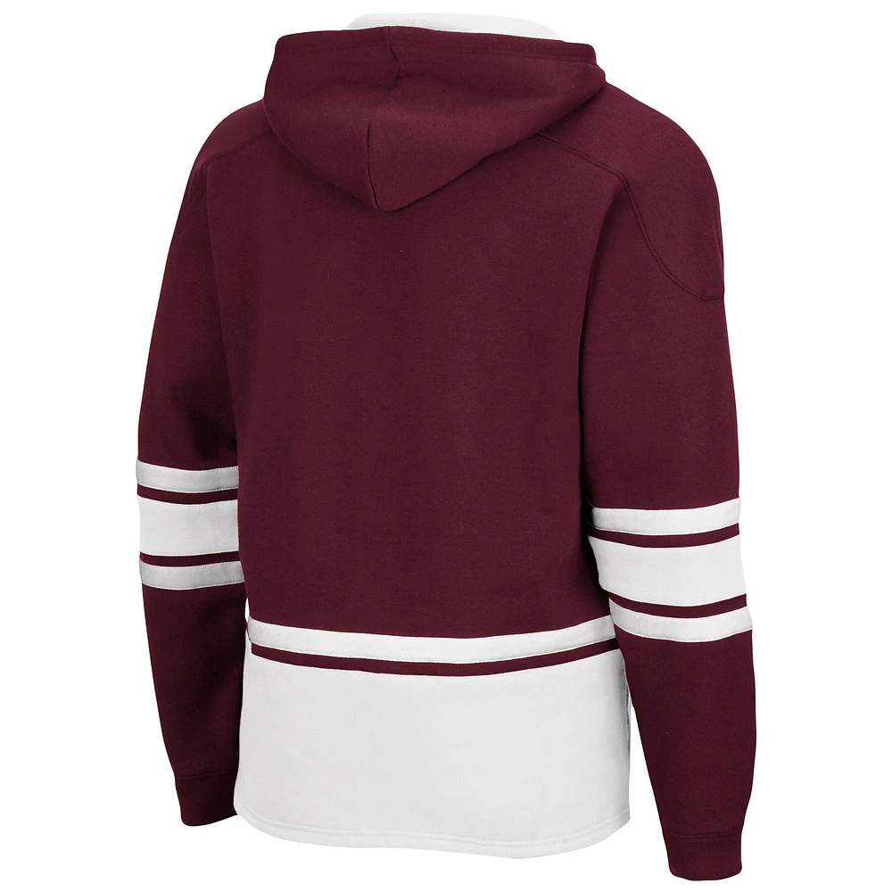 Men's Colosseum Maroon Texas A&M Aggies Lace Up 3.0 Pullover Hoodie