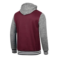 Men's Colosseum Maroon Texas A&M Aggies Robinson Hoodie Full-Snap Jacket