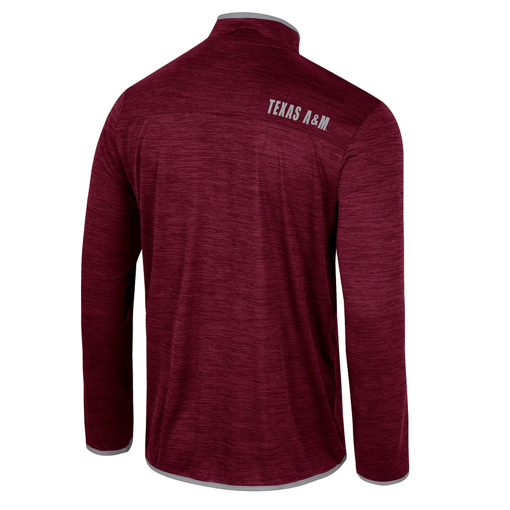 Men's Colosseum Maroon Texas A&M Aggies Wright Quarter-Zip Windshirt