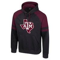 Men's Colosseum  White Texas A&M Aggies Todd Raglan Pullover Hoodie