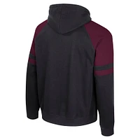 Men's Colosseum  White Texas A&M Aggies Todd Raglan Pullover Hoodie
