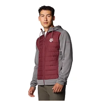Men's Columbia  Maroon/Gray Texas A&M Aggies Out-Shield Hybrid Full-Zip Hoodie Jacket