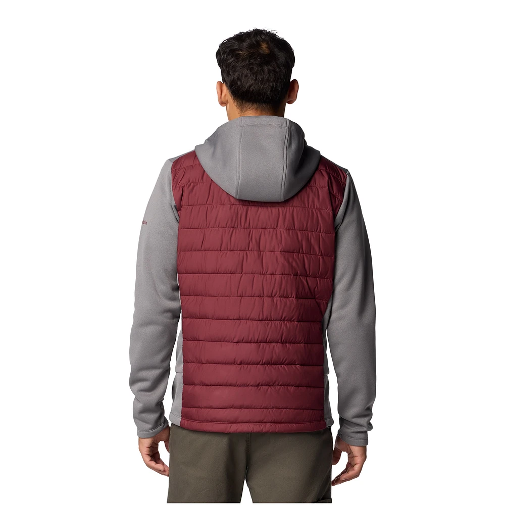 Men's Columbia  Maroon/Gray Texas A&M Aggies Out-Shield Hybrid Full-Zip Hoodie Jacket