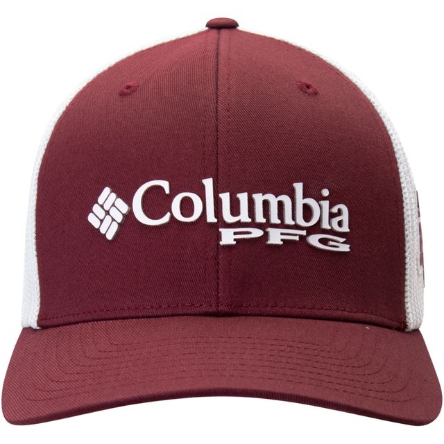 Casquette Columbia Maroon Texas A&M Aggies Collegiate PFG Flex pour homme