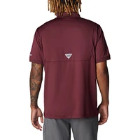 Men's Columbia Maroon Texas A&M Aggies PFG Tamiami Omni-Shade Polo