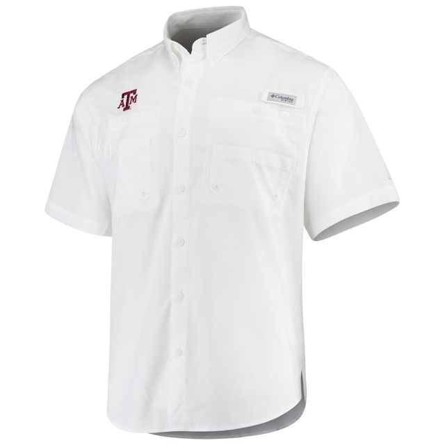 Chemise blanche Columbia Texas A&M Aggies PFG Tamiami pour homme