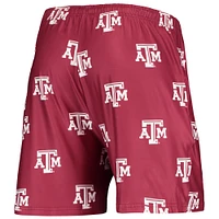 Men's Concepts Sport Maroon Texas A&M Aggies Flagship Allover Print Jam Shorts