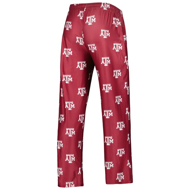Concepts Sport Pantalon Texas A&M Aggies Logo Flagship Allover Print pour homme