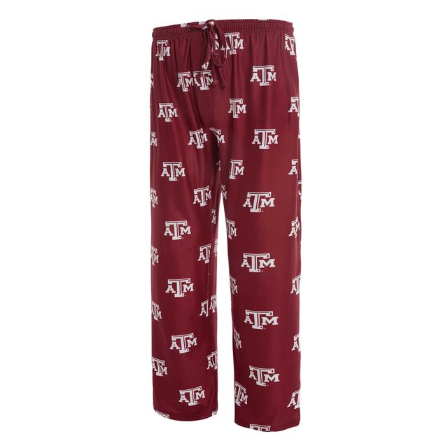 Concepts Sport Pantalon Texas A&M Aggies Logo Flagship Allover Print pour homme