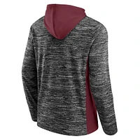 Men's Fanatics  Heather Charcoal Texas A&M Aggies Chiller Instant Replay Fleece Pullover Hoodie