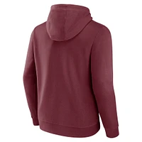 Men's Fanatics Maroon Texas A&M Aggies Arch & Logo Tackle Twill Pullover Hoodie